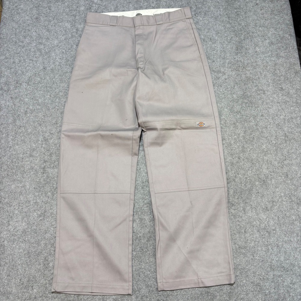 Dickies Loose Fit Double Knee Work Pants Silver Grey 34x32 85283SV Mens